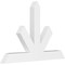 Ekena Millwork Saratoga Architectural Grade PVC Gable Bracket, 60"W x 40"H x 4"D x 6"F, 16/12 Pitch GBP060X40X0406SAR00 - alternate 1